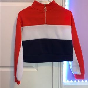 Charlotte Russe half zip up